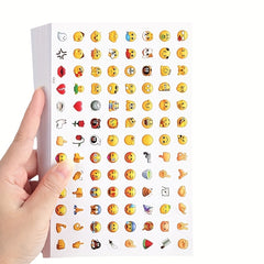 624 Mini Emoticon Stickers - Fun Variety of Patterns for DIY Decoration