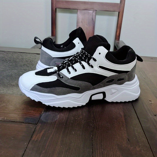 Women's Shock Absorption Mesh Sneakers Lace Up Running Shoes