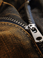 Men's Retro Ripped Denim Jeans