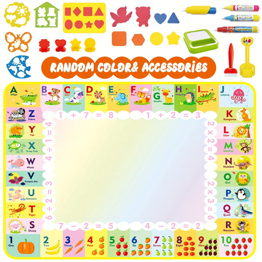 Vibrant Water Doodle Mat Educational Drawing Toy