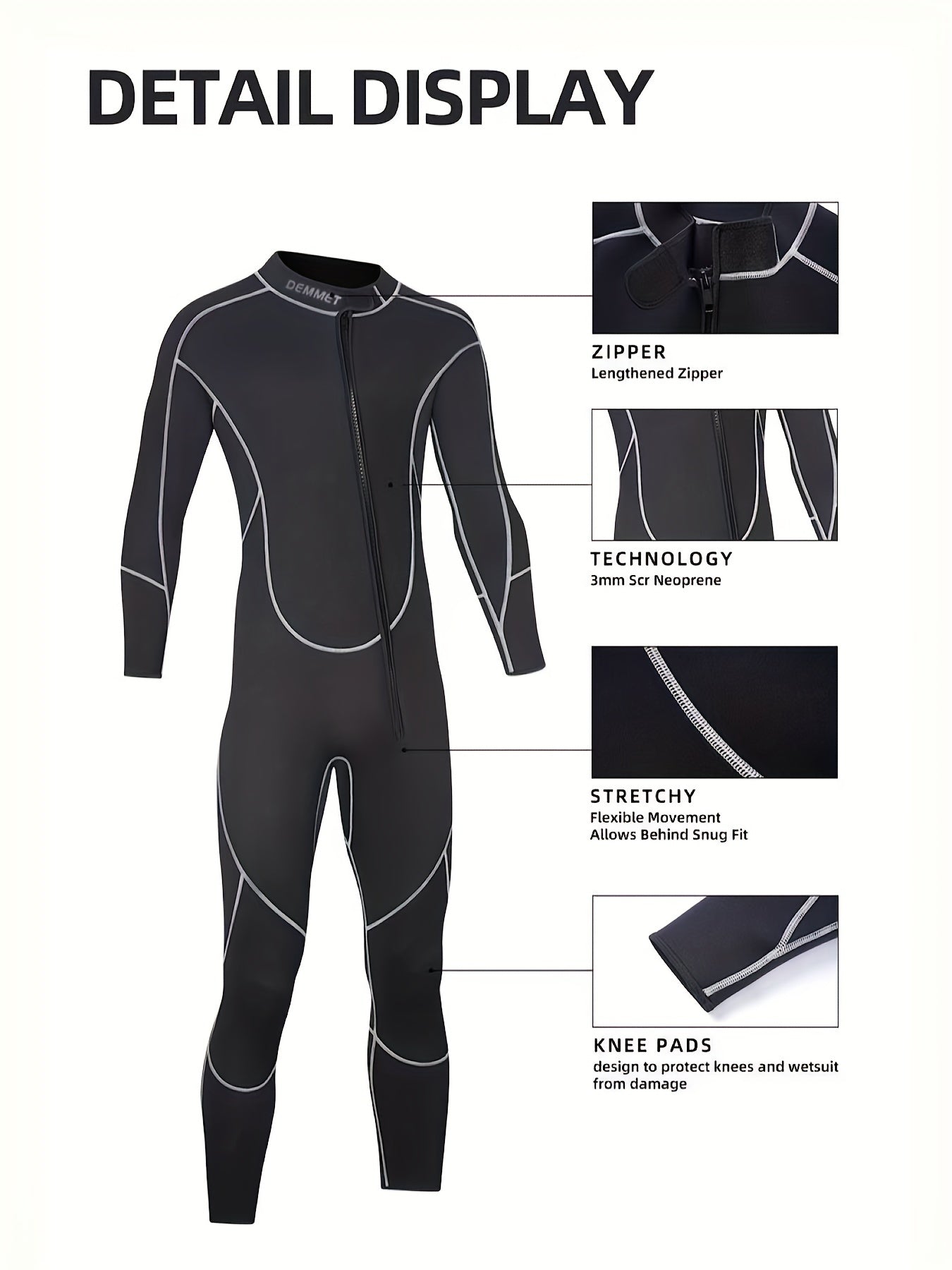 3mm Professional Diving Wetsuit for Superior Swim Performance