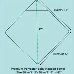 Hooded Bath Towel for Infants and Toddlers