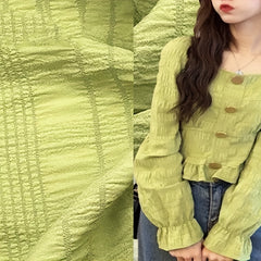 Women's Dress Shirt Fabric Polyester Ammonia Elastic Chiffon 500cm