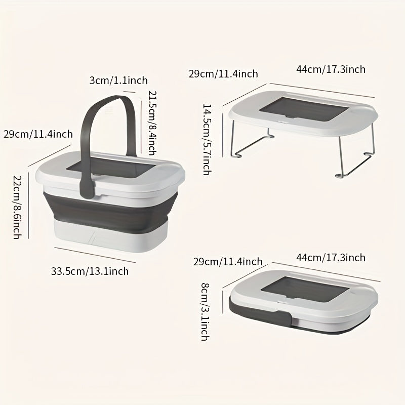 2 in 1 Folding Multifunctional Basket for Outdoor Camping