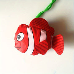 Hot Little Fish Reusable Folding Shopping Bag Travel Grocery Bags Tote