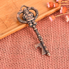 Santa Claus Key Bottle Opener Bronze Christmas Pendant Keychain