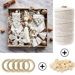 74pcs Macrame Kit Cotton Cord Starter Set DIY Craft Kits Adults Beginner