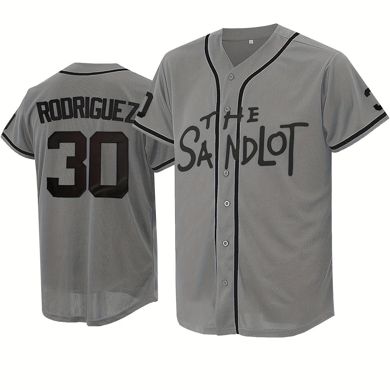Men's 30 Classic Baseball Jersey Retro Baseball Shirt Slightly Stretch