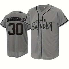 Men's 30 Classic Baseball Jersey Retro Baseball Shirt Slightly Stretch