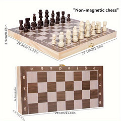 Foldable Magnetic Chess Travel Board Game for Family Gatherings