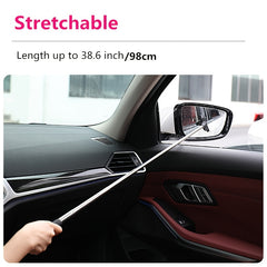 Retractable Wiper for Car, Windows, Glass - Portable 2in1 Cleaning Tool