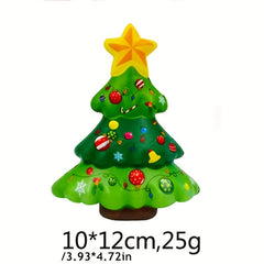 4pcs Christmas Squishy Toys Santa Snowman Elk Slow Bouncy Stress Reliever