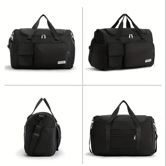 Large Capacity Carry on Tote With Shoe Compartment Waterproof Luggage Bag