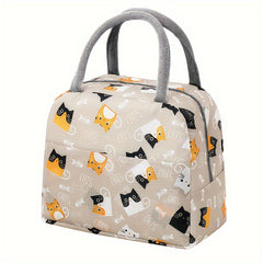 Animal Printed Insulated Lunch Box Cooler Bag for Office School Picnic Beach Cam