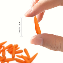 Artificial Carrots for DIY Diorama Scenes - Vibrant Orange Simulation Vegetables