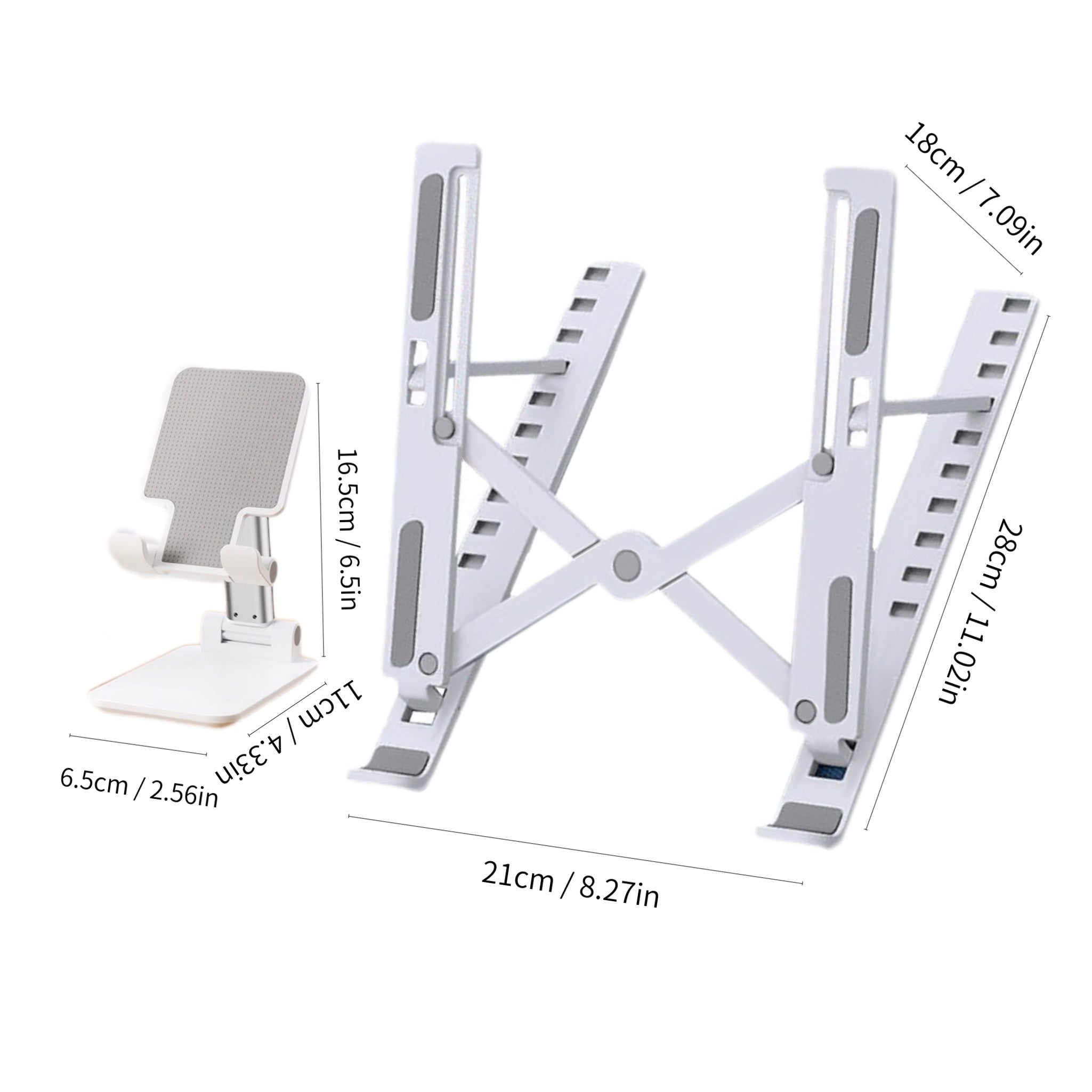 Adjustable Tablet Smartphone Lazy Desk Stand Foldable Cooling Laptop Mount