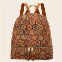 Women's Printed Backpack Travel Bag Large Capacity