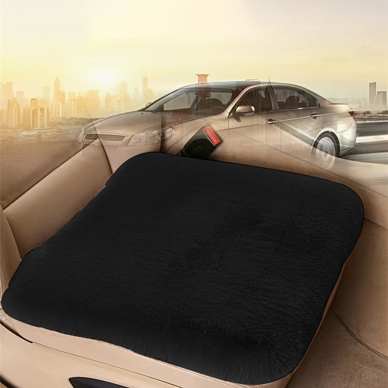 Winter Plush Car Seat Cushion Non-slip Short Hair Single Seat Model