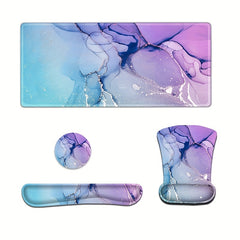 Gaming Mousepad Wrist Support Set XXL Desk Mat Keyboard Wrist Rest
