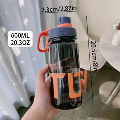 Motivational Water Bottle 20.3oz with Lid