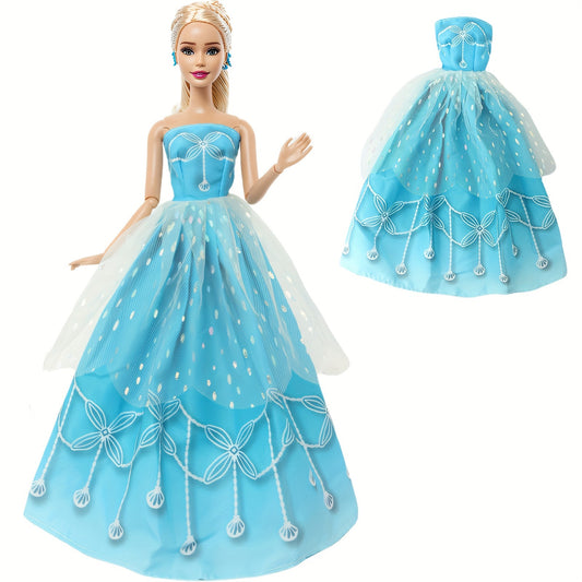 Princess Doll Wedding Dress Party Gown Outfit for 11.5 inch Girl Doll