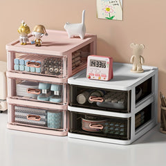 Desktop Storage Box Transparent Small Drawer Storage
