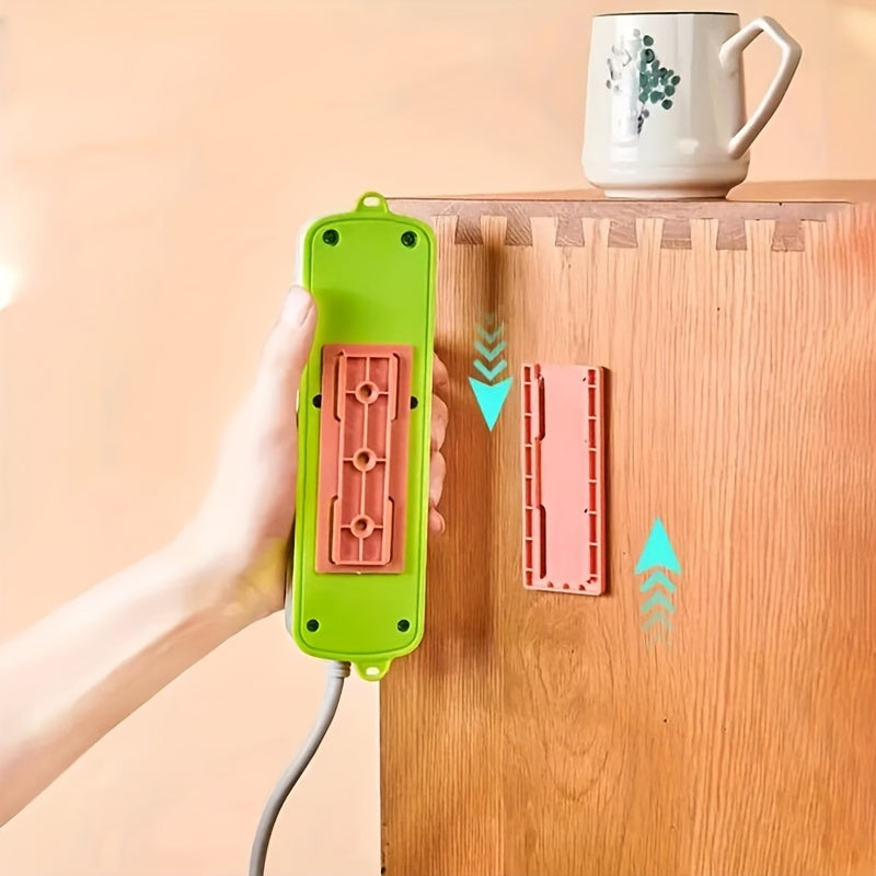 Self Adhesive Power Strip Holder Wall Hanging Organizer