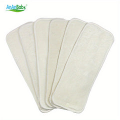 6pcs 4 Layers Bamboo Blend Insert Diaper Pads