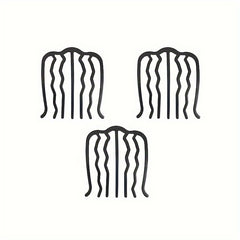 Metal Hair Fork Clip Wavy Hair Pins U Shape Hair Sticks Accessories