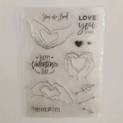 Hand In Hand Clear Stamps Father's Transparent Stamp DIY Craft Making