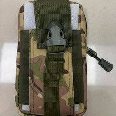 Men's Canvas Zip Waist Bag Camo Coin Purse Phone Bag
