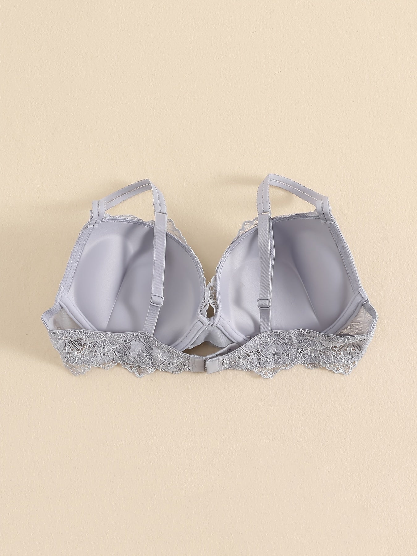 Flower Lace Bra Bow Push Up Lingerie