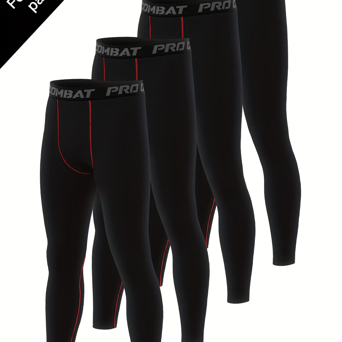 Men's Solid Leggings Active Quick Drying Sports Compression Pants