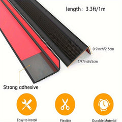 100 Self Adhesive Stair Edge Protector Anti Slip Stair Corner Trim