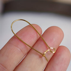 50 Stainless Steel Ear Wire Hooks Earring French Style Lever H