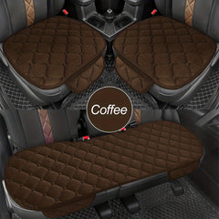 3pcs Universal Car Seat Cover Plush Breathable Warm Cushion