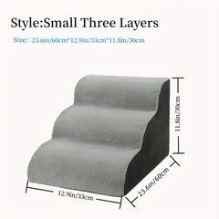 Small Dog Stairs Ramp Climbing Steps Cat Portable Dog Stairs