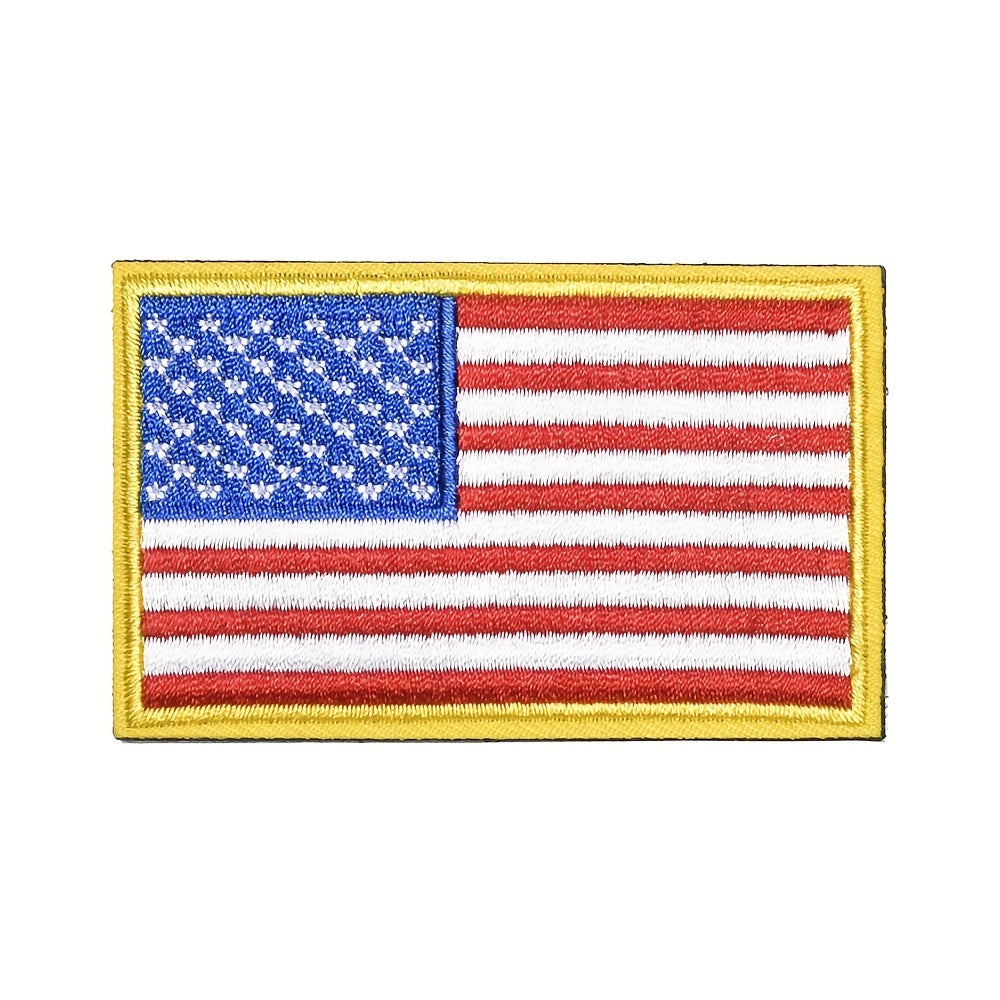 US Flag Patch Hook & Loop Fastener For Backpack Pants Clothes Shoes