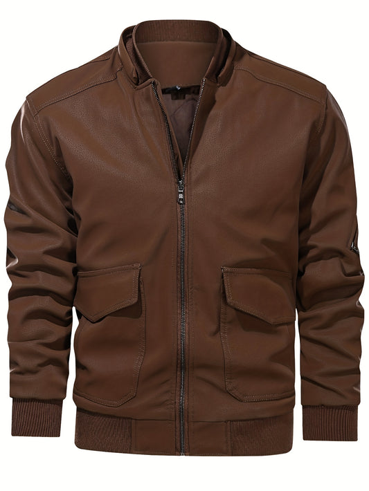 Men's Soft Shell Hooded Jacket Windproof Zip Up Winter Outdoor