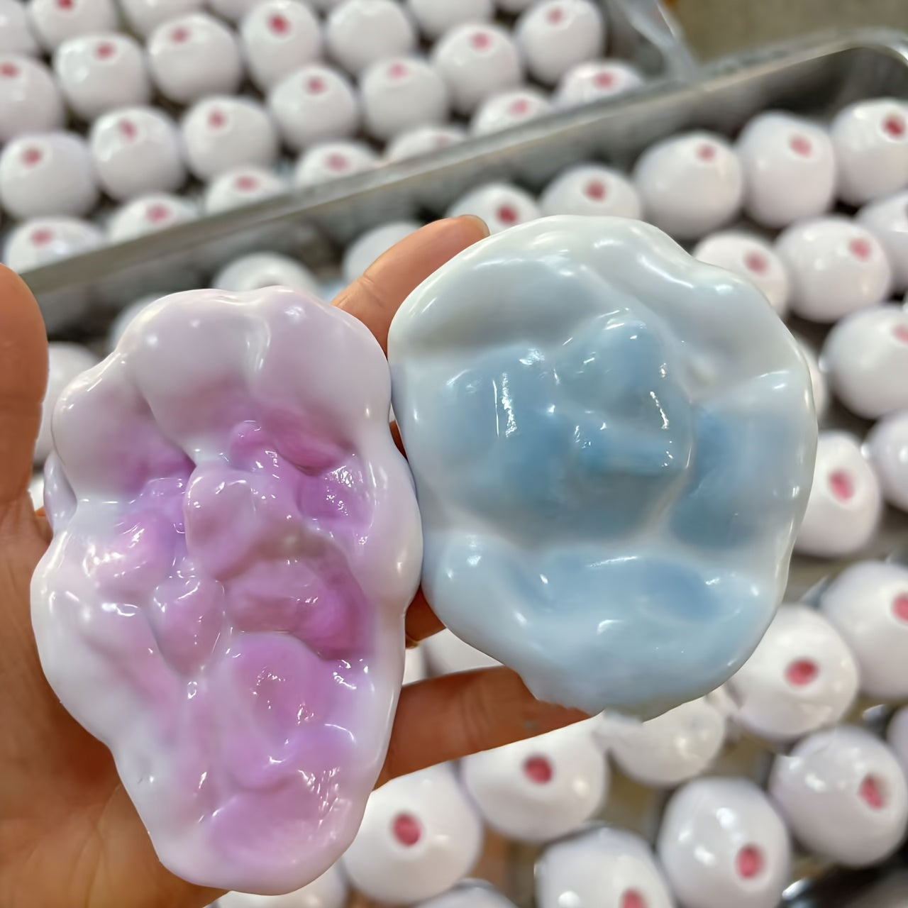 Squishy Fluid Ice Skin Jelly Ball Toy Soft Slow Rolling Plastic