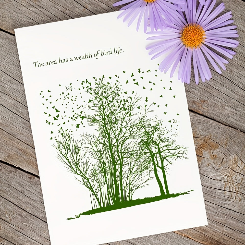 Trees and Birds Clear Stamps for Crafting
