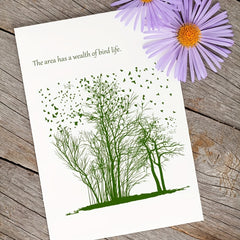 Trees and Birds Clear Stamps for Crafting