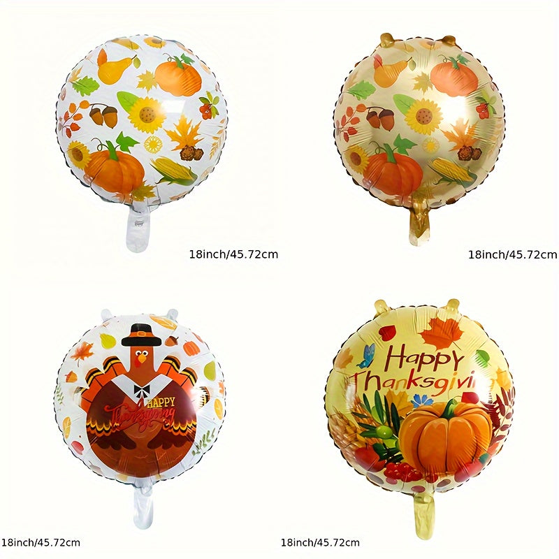 Thanksgiving Aluminum Balloon Set for Party Decoration