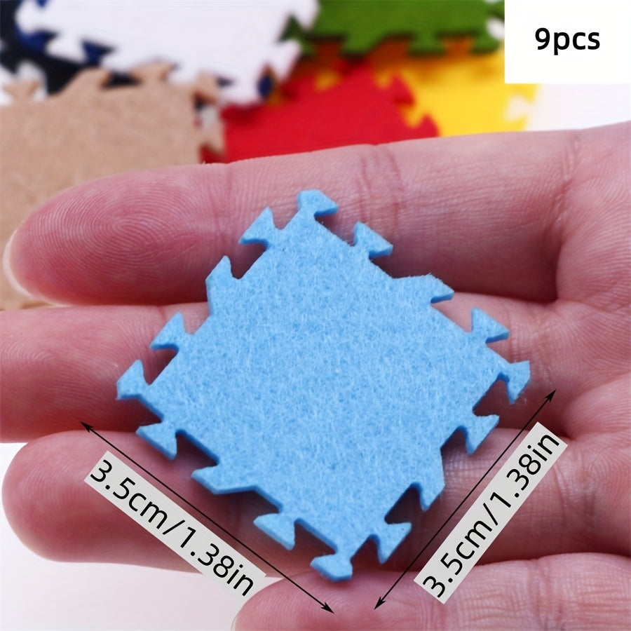 Colorful Dollhouse Puzzle Mat Set DIY Scene Decor Ideal Gift