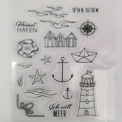 Transparent Stamp DIY Hand Account Summer Navigation