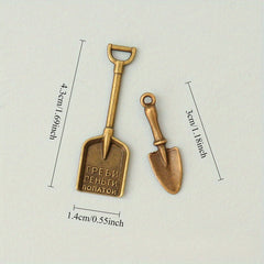 Mini Shovel and Spade Outdoor Scene DIY Props