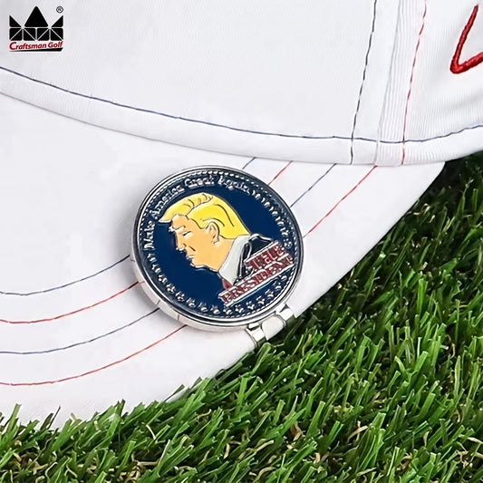 CRAFTSMAN GOLF US President Magnetic Ball Marker With Clip