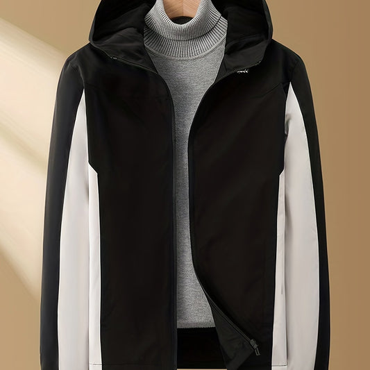 Women's Two Tone Woolen Jacket Hooded Sports Activewear