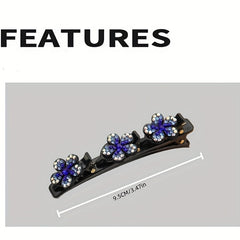 Rhinestone Flower Hair Clip Duck Billed Clip Head Jewelry Hair Accessories