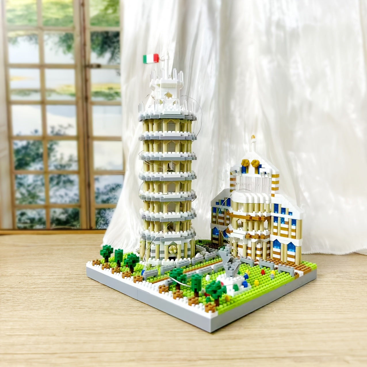 1649pcs Leaning Tower of Pisa Building Block Model Toy